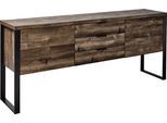 Sideboard JAHNKE "LOOP", braun (vintage eiche), B:180cm H:76,2cm T:39,5cm, Holzwerkstoff, Sideboards, Sideboard, Breite ca. 180 cm