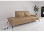 Recamiere SIT & MORE "Amica, inkl. Sitztiefenverstellung und Armteilverstellung", braun (cappuccino), B:231cm H:90cm T:122cm, Sofas, Recamiere, wahlweise mit Kopfteilverstellung und Stauraum