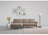 Ecksofa SIT & MORE "Fashion L-Form", grau (taupe), B:253cm H:84cm T:165cm, Sofas, Ecksofa, wahlweise mit Kopfteilverstellung und Vorziehsitz, motorisch
