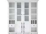 Vitrine HOME AFFAIRE "California", weiß (pinie weiß), B:194cm H:207cm T:45cm, FSC-zertifizierter Holzwerkstoff, Schränke, Vitrine, Breite ca. 194 cm