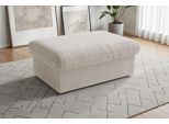 Polsterhocker SIT & MORE "Moreno, B: 90 cm", beige (creme), B:90cm H:43cm T:60cm, 100% Polyester, Hocker, Polsterhocker, mit Stauraum, individuell kombinierbar