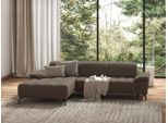 Ecksofa SIT & MORE "Cool L-Form", grau (taupe), B:290cm H:79cm T:185cm, Sofas, Ecksofa, wahlweise mit Kopfteilverstellung und Vorziehsitz, motorisch