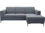 Ecksofa "LOOKS VII L-Form", blau (petrol), B:214cm H:82cm T:146cm, 100% Polyester, LOOKS BY WOLFGANG JOOP, Sofas, Ecksofa, klare Linien, edles Design