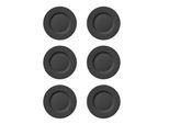 Speiseteller VILLEROY & BOCH "Speiseteller Manufacture Rock ø 27.0 cm 6er Set schwarz", schwarz, Speiseteller, Speiseteller