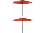 Sonnenschirm GARDEN PLEASURE, orange (terrakotta), Bezug: 100% Polyester, Standschirme, Sonnenschirm, Ø 300 cm, terracotta