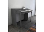 Schreibtisch WOODMAN "Desk 16", grau, B:110cm H:87cm T:35cm, Tische, Schreibtisch, skandinavisches Design, Home Office, praktisch ausziehbar, FSC
