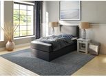 Boxspringbett HOME AFFAIRE "Lysann", grau (anthrazit), B:107cm L:215cm, Komplettbetten, Boxspringbett, 5fach verstellbares Kopfteil, in 4 Breiten, 3 Matratzenarten