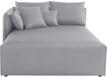 Ottomane OTTO HOME "Nöre", grau (hellgrau), B:138cm H:86cm T:168cm, 100% Polyester, Sofas, Ottomane, Lounge-Modul - zum eigenen Zusammenstellen, Breite 138cm, Tiefe 168cm