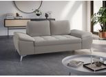 2-Sitzer SIT & MORE "Latigo", grau (elephant), B:191cm T:90cm, Sofas, 2-Sitzer, mit hochwertigen Metallfüßen