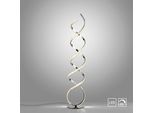 PAUL NEUHAUS Stehlampe "KIRIBI", grau (chrom), 1, Ø 25cm H: 140cm, 1 Stk., Leuchten, Stehlampe