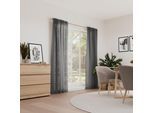 Vorhang NEUTEX FOR YOU "INTENSE", dunkelgrau, B:146cm H:245cm, Polyester, Gardinen, Vorhang, Buntweber mit metallischem Effektgarn