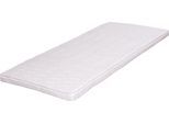 Topper "Florida Silvercare Viscoschaum", weiß, B:160cm H:9cm L:200cm, Viscoschaum, SET ONE BY MUSTERRING, Topper, Topper, Memory-Schaum, mit Stretch-Doppeltuch-Bezug mit Silver Protect