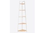 Eckregal HEINE HOME, weiß (weiß, natur), B:36cm H:170cm T:36cm, Regale, Eckregal