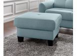 Hocker SIT & MORE "Varese", blau (aqua), B:77cm H:49cm T:67cm, Flachgewebe (95% Polyester, 5% Polyamid);Luxus-Microfaser ALTARA NUBUCK (100% Polyester);Struktur fein (100% Polyester), Hocker, Hocker