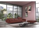 3-Sitzer EGOITALIANO "Gloria, super bequem, hochwertige Verarbeitung, edles Design, Megasofa", rot (marsala), B:327cm H:96cm T:109cm, Luxus-Micofaser Lederoptik (100% Polyester) ist ein neues technisches Gewebe mit einem visuellen und taktilen Aspekt, der dem Nubuk sehr nahe kommt, mit innovativen Eigenschaften. Seine außerordentliche Weichheit kommt von einem exklusiven Produktionsprozess, der Un