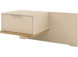 Nachtschrank MUSTERRING "Isabelle", beige (champagner, dekor), B:90cm H:43cm T:47cm, Holzwerkstoff, Schränke, Nachtschrank, verschiedene Farben, Unterboden in Eiche, Maße B50/90 x H43 x T47 cm