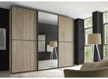 Schwebetürenschrank STAUD "Sinfonie Plus, edles Design in hochwertiger Qualität, Made in Germany", sonoma eiche, B:280cm H:222cm T:68cm, Holzwerkstoff, Schränke, Schwebetürenschrank, Mit Spiegeltüre und vier verschiedenen Ausstattungsvarianten
