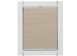 Wabenplissee SUNLINES "One Size Style Honeycomb VD", beige (beige, grau, grau), B:100cm H:100cm, Obermaterial: 85% Polyester, 15% sonstige Fasern, Plissees, Wabenplissee, Zubehörfarbe grau, zum Klemmen