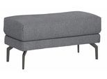 Hockerbank "CR.450, Sitzbank", schwarz (anthrazitgrau, schwarzgrau 064, 36), B:93cm H:45cm T:48cm, Flachgewebe VICTORIA (41% Polyacryl 38% Polyester 21% Baumwolle), CREATION BY ROLF BENZ, Hocker, Hockerbank, Alugussfüße in umbragrau