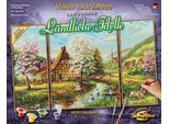 Malen nach Zahlen SCHIPPER "Meisterklasse Triptychon - Ländliche Idylle", bunt, Malvorlagen, KinderB:20cm H:50cm, Malen nach Zahlen, Made in Germany, B:20cm H:50cm