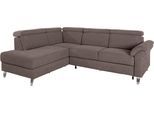 Ecksofa SIT & MORE "Arngast L-Form", grau (taupe), B:245cm H:84cm T:194cm, Sofas, Ecksofa, inklusive Kopfteilverstellung und Federkern
