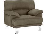 Sessel TRENDMANUFAKTUR "Cecilia II, Loungesessel in italienischem Design", braun (schlamm), B:112cm H:87cm T:89cm, Microfaser Vintage (100% Polyester);Struktur (100% Polyester);Struktur fein (100% Polyester), Sessel, Sessel, breite und bequeme Armlehnen