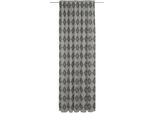 Vorhang ADAM "Romantic Puligny" Gr. 5, schwarz (schwarz, beige), B:142cm H:255cm, Jacquard, Baumwolle, Gardinen, Vorhang, aus 100% Bio-Baumwolle