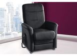 TV-Sessel SIT & MORE "Charlie", schwarz, B:76cm H:103cm T:91cm, Altara Nubuck, die Luxus-Microfaser aus 100% Polyester;Luxus-Kunstleder;novalife- die ganz besondere Luxus-Microfaser (aus 54% Acryl, 25% Polyamid, 14% Polyester, 7% Baumwolle);Naturleder (echtes Rindsleder), Sessel, TV-Sessel, wahlweise mit Motor und Aufstehhilfe
