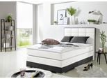 Boxspringbett HOME AFFAIRE, weiß, B:133cm L:210cm, Komplettbetten, Boxspringbett, inklusive Topper und Wendekissen