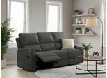 3-Sitzer OTTO HOME "Napori", grau (anthrazit), B:207cm H:105cm T:94cm, 100% Polyester, Sofas, 3-Sitzer, Kinosofa mit 2 x Relaxfunktion und Getränkehalter