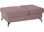 Hocker SIT & MORE "Percy", lila (flieder), B:114cm H:43cm T:71cm, Hocker, Hocker, Fußhöhe 12 cm, mit Klappfunktion, wahlweise in 2 Fußfarben