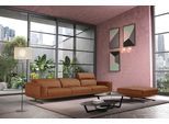 3-Sitzer EGOITALIANO "Gloria, super bequem, hochwertige Verarbeitung, edles Design, Megasofa", braun (cognac), B:327cm H:96cm T:109cm, Luxus-Micofaser Lederoptik (100% Polyester) ist ein neues technisches Gewebe mit einem visuellen und taktilen Aspekt, der dem Nubuk sehr nahe kommt, mit innovativen Eigenschaften. Seine außerordentliche Weichheit kommt von einem exklusiven Produktionsprozess, der U