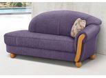 Ottomane HOME AFFAIRE "Milano, bequemes solitär Sofa im Landhaus-Stil, B/T/H 181/79/83cm", lila (flieder), B:181cm H:83cm T:79cm, Chenille (70% Polyacryl, 30% Polyester);Chenille (70% Polyacryl, 30% Polyester) auf Korpus und Zierkissen, Sitz und Rücken im Blumenmuster »Paradise« (100% Polyester), Sofas, Ottomane