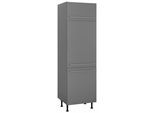 Kühlumbauschrank OPTIFIT "Bern", grau (basaltgrau, basaltgrau), B:60cm H:211,8cm T:58,4cm, Schränke, Kühlumbauschrank, 60 cm breit, 212 cm hoch, mit höhenverstellbaren Stellfüßen