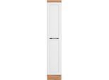 Apothekerschrank KOCHSTATION "KS-Lana", weiß (matt weiß, wotaneiche), B:30cm H:166cm T:60cm, Holzwerkstoff, MDF, Schränke, Apothekerschrank, Breite 30 cm