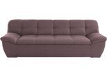 3-Sitzer DOMO COLLECTION "Lagoa, moderne Sitzheftung, bequem und komfortabel", lila (beere), B:232cm H:76cm T:96cm, Sofas, 3-Sitzer, frei im Raum stellbar, in großer Farbauswahl