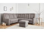 Ecksofa SIT & MORE "Melissa L-Form", grau (elephant), B:257cm H:107cm T:217cm, 100% Polyester, Sofas, Ecksofa, klassisches Polsterprogramm, wahlweise Bettfunktion und Schubkasten