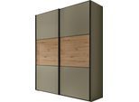 Schwebetürenschrank STAUD "Includo, Made in Germany", dekor salbei, artisan eiche, B:167cm H:222cm T:68cm, Holzwerkstoff, Schränke, Schwebetürenschrank, Mit vier verschiedenen Ausstattungsvarianten