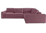 Ecksofa HOME AFFAIRE "Bloomfield, Breite 304cm, Mega Polsterecke mit viel Platz, L-Form", rosa (altrosa), B:304cm H:84cm T:224cm, 100% Polyester, Sofas, Ecksofa, extra tiefe Sitzfläche, wahlweise mit Sitztiefenverstellung