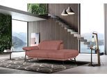 Ottomane EGOITALIANO "Anais, erstklassiges Designsofa, Breite 179 cm, Fußfarbe schattengrau", braun (cedar wood), Sofas, B/H/T: 179cm x 74cm x 106cm, Luxus-Microfaser, Ottomane rechts, Armlehne links, LEDER -Artikel BULL – Kat. B: Der Artikel BULL ist ein geschliffenes, pigmentiertes und behandeltes Rindsleder mit einer Dicke von 1, 3-1, 5 mm. Dieses Leder zeigt eine ziemlich weiche Hand mit einem