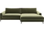 Ecksofa HOME AFFAIRE "Downtown, B/T/H: 272/190/84 cm L-Form", grün (oliv), B:272cm H:84cm T:190cm, 100% Polyester, Sofas, Ecksofa, weicher Sitzkomfort auch in Cord und Bouclé, incl. Zierkissen