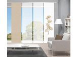 Schiebegardine VISION S "BERTO 4er SET" Gr. 1, beige (sand), B:60cm H:260cm, Polyester, Gardinen, Schiebegardine, Schiebevorhang Digidruck 4er Set BERTO