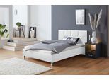 Polsterbett, weiß, B:150cm H:98cm L:210cm, Bezug Bett: 100% Polyurethan;Bonnell-Federkernmatratze: 51% Polypropylen, 39% Polyester, 10% Baumwolle;Kaltschaummatratze: 100% Polyester, Bezug abnehm- und waschbar bis 60C, WESTFALIA SCHLAFKOMFORT, Betten, Polsterbett