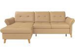 Ecksofa SIT & MORE "Göteborg", braun (cappuccino), B:268cm H:90cm T:176cm, Sofas, Ecksofa, Sitztiefenverstellung und Federkern, wahlweise mit Bettfunktion