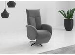 TV-Sessel SIT & MORE "Juma, inkl. Drehfunktion & Kopfteilverstellung", grau, B:75cm H:110cm T:82cm, 90% Polyester 10% Polyamid, Sessel, TV-Sessel, Höhe Armlehne 62 cm, wahlweise mit Aufstehhilfe, 2 Motoren und Akku