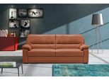 2,5-Sitzer EGOITALIANO "Doris, modernes Designersofa, Ledersofa mit erstklassiger Sitzqualität", rot (brick), B:192cm H:90cm T:93cm, Leder »BULL« (echtes Rindsleder). Geschliffenes, pigmentiertes und behandeltes Rindsleder mit einer Dicke von 1, 3-1, 5 mm. Dieses Leder zeigt eine ziemlich weiche Hand mit einem halb undurchsichtigen Aussehen. Es handelt sich um ein geschütztes Leder. Eine leichte D