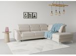 Ecksofa SIT & MORE "Sinatra L-Form", grau (elephant), B:251cm H:85cm T:220cm, 100% Polyester, Sofas, Ecksofa, mit Ottomane, optional mit Kopfteilverstellung und Armteilfunktion