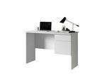 Schreibtisch HOME AFFAIRE "Essential, Schreibtisch, kleiner Computertisch, Bürotisch für Büro", weiß (weiß matt), B:110cm H:75cm T:50cm, Tische, Schreibtisch, mit 1 Tür,1 Schublade, Arbeitsplatte Breite 110 cm