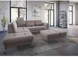 Ecksofa SIT & MORE "Bendigo L-Form", beige (sand), B:258cm H:87cm T:226cm, Sofas, Ecksofa, inklusive Sitztiefenverstellung, Bodenfreiheit 15 cm, in 2 Fußfarben