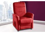 TV-Sessel SIT & MORE "Charlie", rot, B:76cm H:103cm T:91cm, Altara Nubuck, die Luxus-Microfaser aus 100% Polyester;Luxus-Kunstleder;novalife- die ganz besondere Luxus-Microfaser (aus 54% Acryl, 25% Polyamid, 14% Polyester, 7% Baumwolle);Naturleder (echtes Rindsleder), Sessel, TV-Sessel, wahlweise mit Motor und Aufstehhilfe